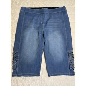 Peter NYGARD LUXE DENIM SKIMMER 4 WAY STRETCH SZ 2X 20-22 blue pull on women